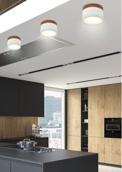 LED Plafonieră TUBA LED/9W/230V alb/bej