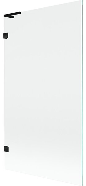 Mexen, Paravan de baie Mexen Lunar L cu 1 aripă 100 x 150 cm, transparent, negru - 897L-100-000-70-00
