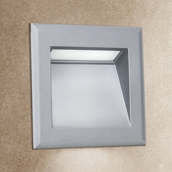 ORION Aplică LED încastr. Stairs pt. scară, Gri, Hol, Metal, Modern, Luminile încastrate unghiulare