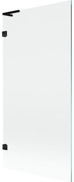 Mexen, Paravan de baie Mexen Lunar L cu 1 aripă 90 x 150 cm, transparent, negru - 897L-090-000-70-00