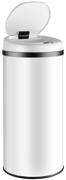 Deuba Coș de gunoi fără contact cu USB 30 L - alb