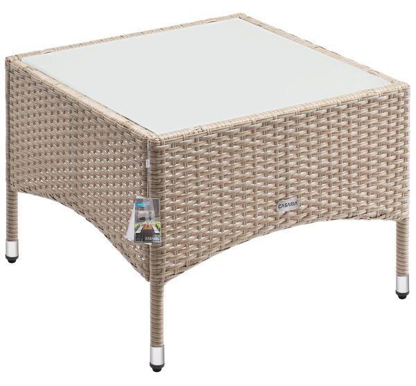 Deuba Masa ratan 58x58x42 cm - culoare bej