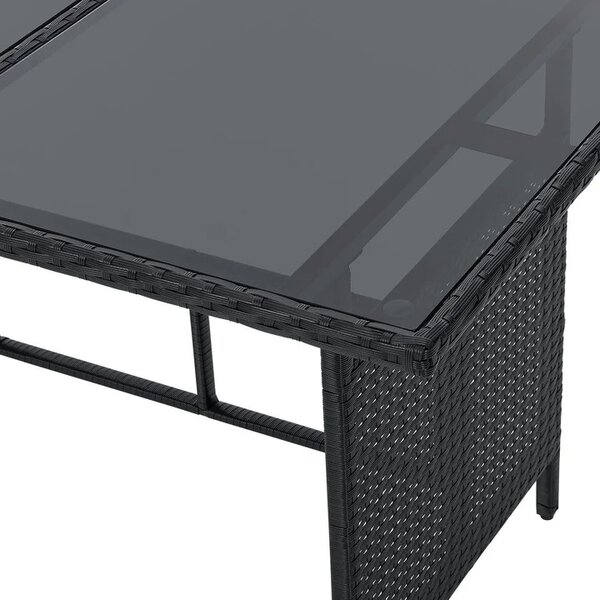 Juskys Set din ratan Turin - negru
