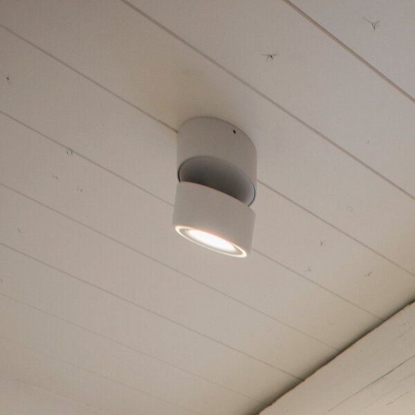 Egger Licht EGG DLS LED spot de plafon Clippo, dimabil, alb, reglabil, Alb, Studiu / Birou, Metal, Modern