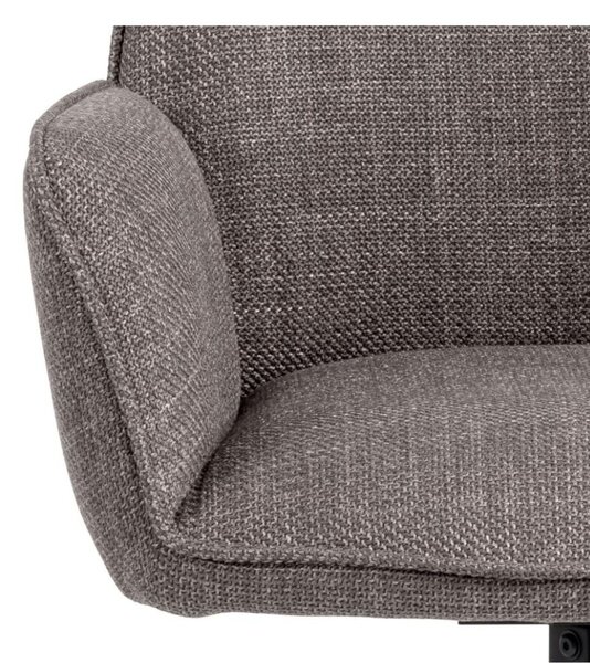 Scaun de dining pivotant Glenda gri deschis