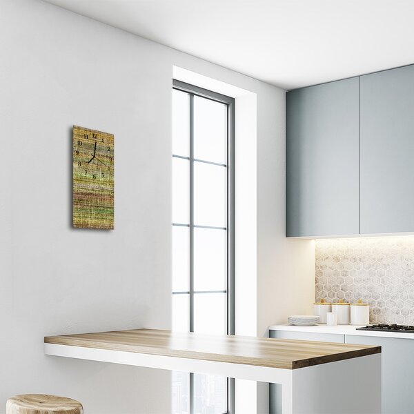 Ceas de perete din sticla vertical Culoare panza
