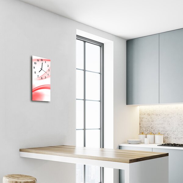 Ceas de perete din sticla vertical Grafică artă abstractă