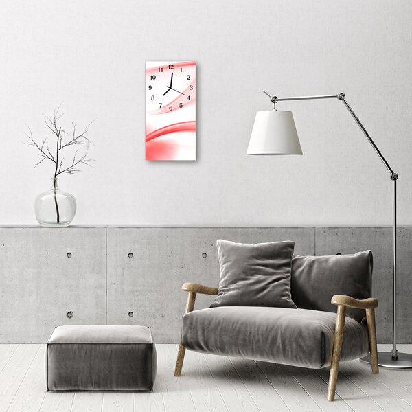 Ceas de perete din sticla vertical Grafică artă abstractă