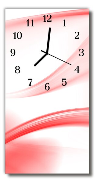 Ceas de perete din sticla vertical Grafică artă abstractă
