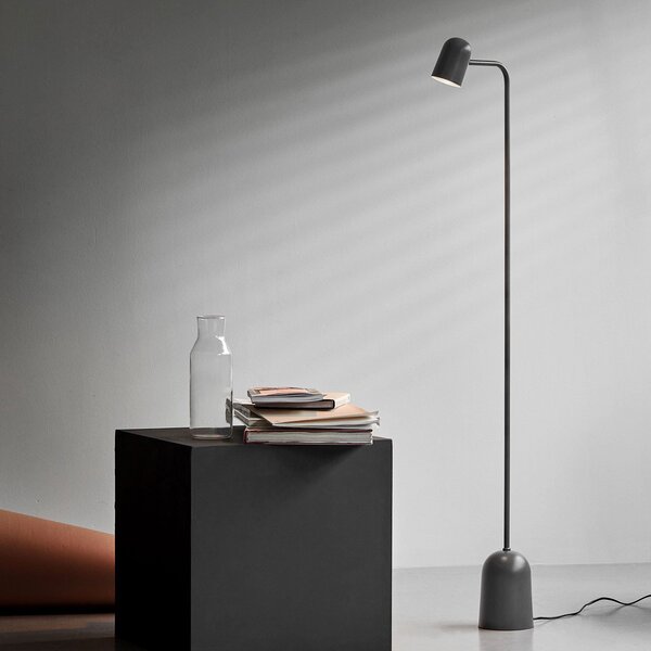 Northern Lampadar Buddy floor antracit, reglabil, Negru, Camera de zi / sufragerie, Metal, Scandinavă