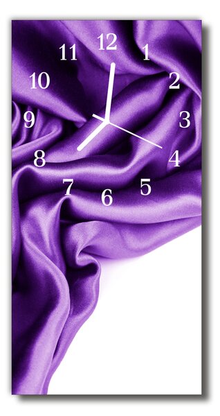 Ceas de perete din sticla vertical Catifea purpurie