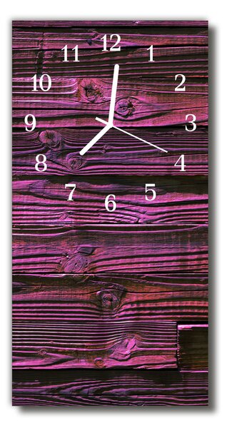 Ceas de perete din sticla vertical Bucătărie violet placări