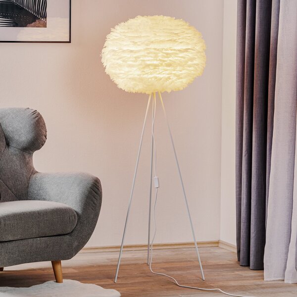 UMAGE Eos large lampă de podea alb, Alb, Camera de zi / sufragerie, Metal, Design, Tripod
