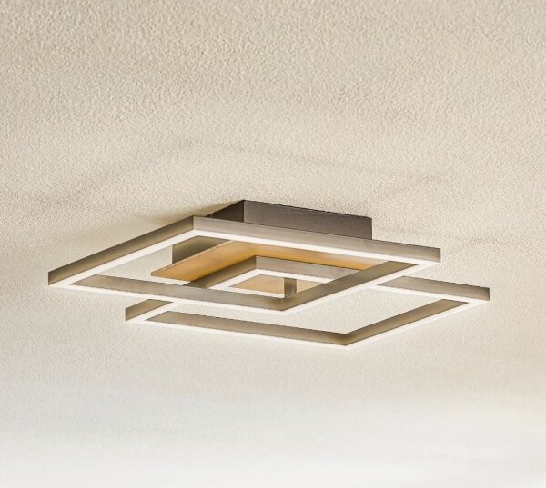 Plafonieră LED dimabilă FRAME 2xLED/11W/230V maro Briloner 3210-014