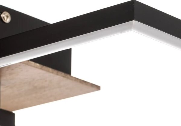 Plafonieră LED dimabilă FRAME 2xLED/11W/230V maro Briloner 3210-014