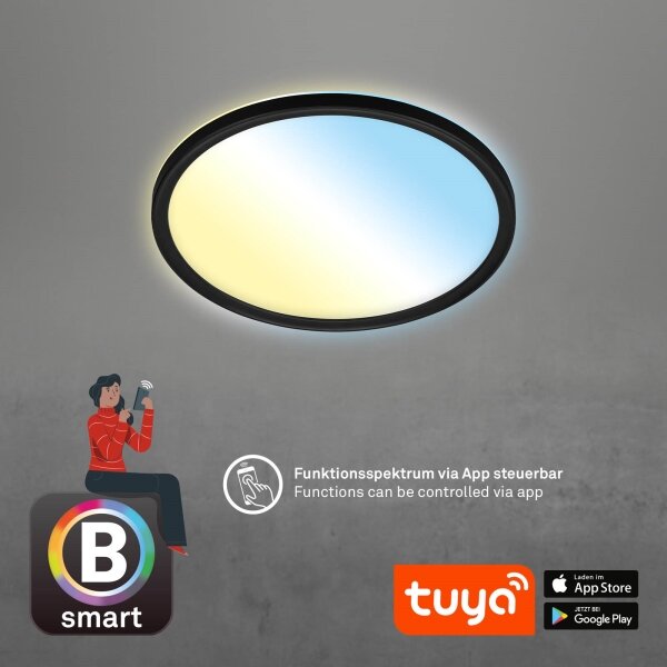 Plafonieră LED dimabilă SLIM LED/18W/230V Wi-Fi Tuya Briloner 7058-015 + telecomandă