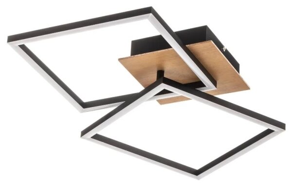 Plafonieră LED dimabilă FRAME 2xLED/11W/230V maro Briloner 3210-014
