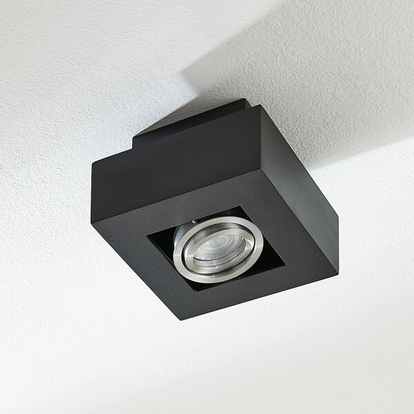 Plafoniere Arcchio, VINCE, reglabil, Negru, Zona coridorului, Aluminiu, Modern