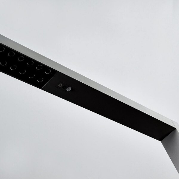 Arcchio Lampadar LED pentru birou Jolinda, argintiu, CCT, senzor,, reglabil, Gri, Studiu / Birou, Metal, Modern, Proiector vertical