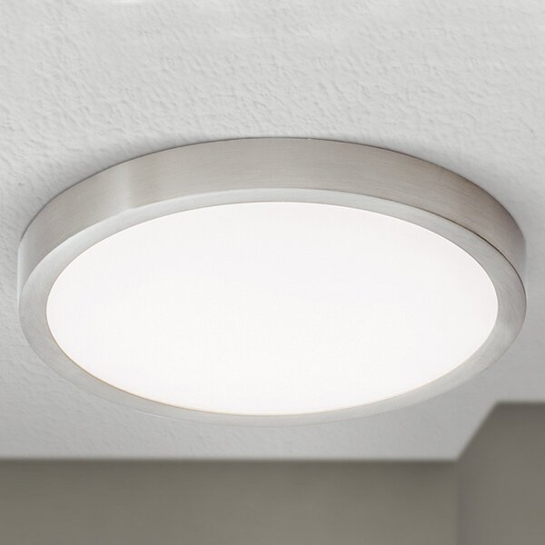 ORION Plafonieră LED Vika, rotundă, titan mat, Ø 23cm, Metalic, Camera de zi / sufragerie, Metal, Modern