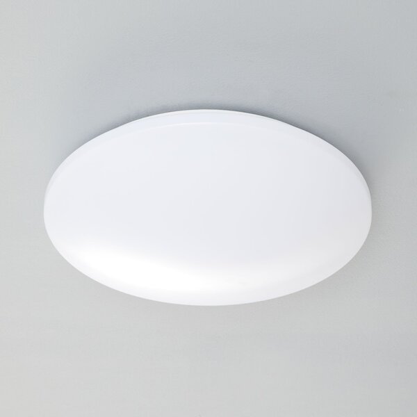 Reality Leuchten Plafonieră Pollux LED, Ø 37 cm, plastic, detector de mișcare, Alb, Hol, Plastic, Modern