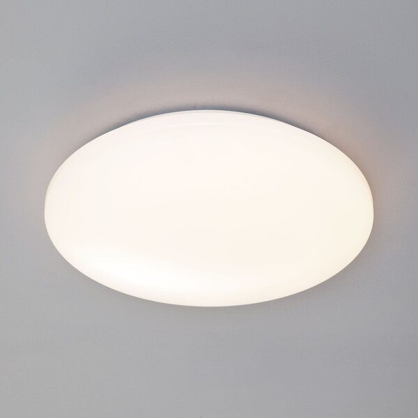 Reality Leuchten Plafonieră Pollux LED, Ø 37 cm, plastic, detector de mișcare, Alb, Hol, Plastic, Modern