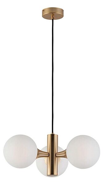 Lustră cu cablu GLOBE 3xE14/7W/230V, aurie