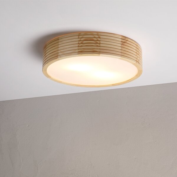 Plafonieră NATURAL MODERN 2xE27/15W/230V, diam. 37,5 cm, pin