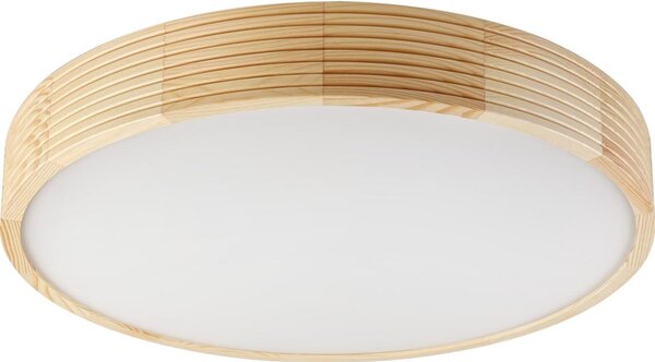 Plafonieră NATURAL MODERN cu 4 socluri E27 (15W, 230V), diametru 58 cm, din lemn de pin
