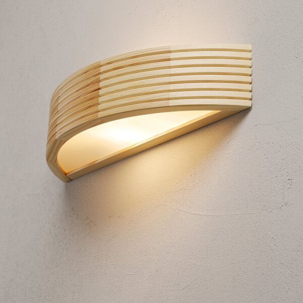 Aplica de perete NATURAL MODERN 1xE27/15W/230V din lemn de pin