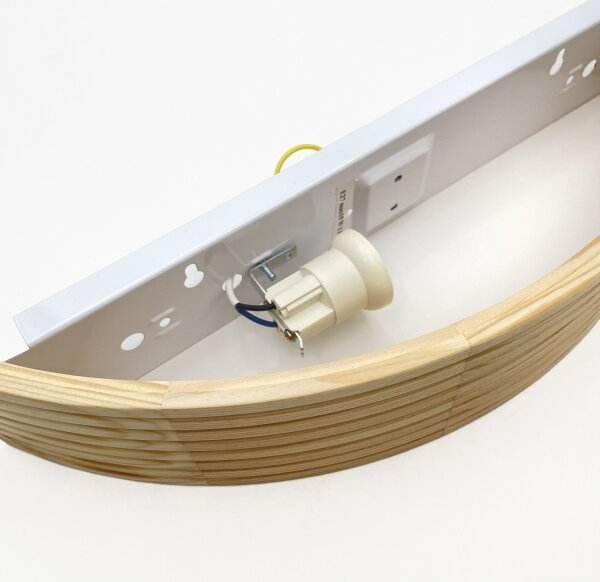Aplica de perete NATURAL MODERN 1xE27/15W/230V din lemn de pin