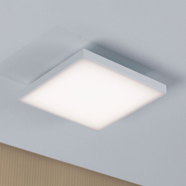 Paulmann Velora plafonieră LED 22,5 x 22,5cm, Alb, Camera de zi / sufragerie, Metal, Modern