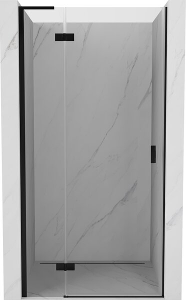 Mexen Mist-H L, ușă de duș cu 1 canat, stânga, 75 cm, sticlă transparentă, profil negru, 8A5L-075-000-70-00-L