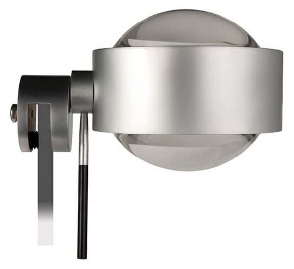Top Light Lumină pentru oglindă cu clip Puk Fix+, nichel mat, G9, reglabil, Gri, Hol, Metal, Modern