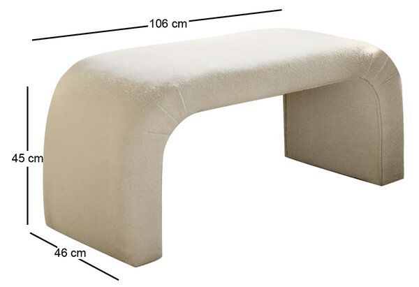 Taburete Naos Bench (alb). 1087818