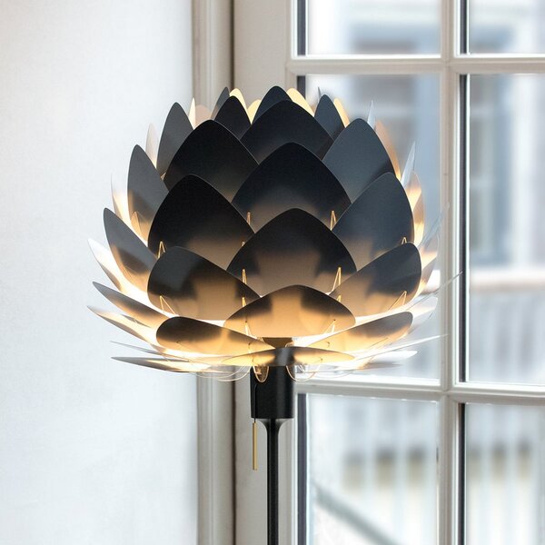 UMAGE Aluvia mini lampă de podea antracit, Negru, Camera de zi / sufragerie, Metal, Scandinavă