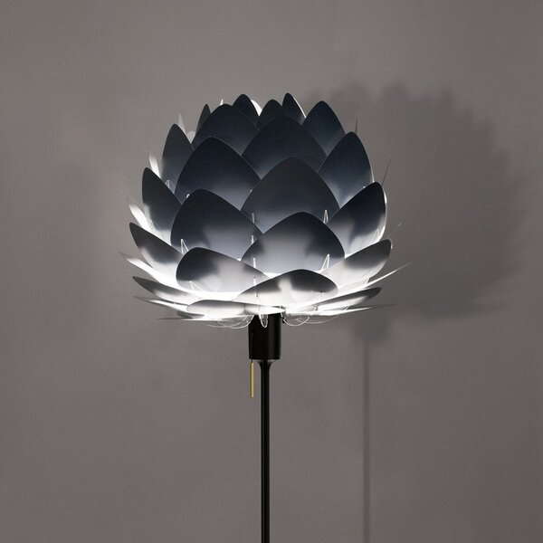 UMAGE Aluvia mini lampă de podea antracit, Negru, Camera de zi / sufragerie, Metal, Scandinavă