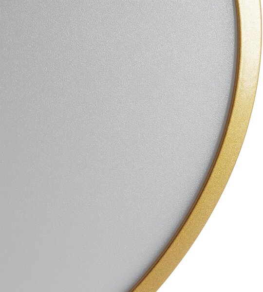 ORION Plafonieră LED Vika, rotundă, auriu mat, Ø 30cm, Auriu / Alamă, Camera de zi / sufragerie, Metal, Modern