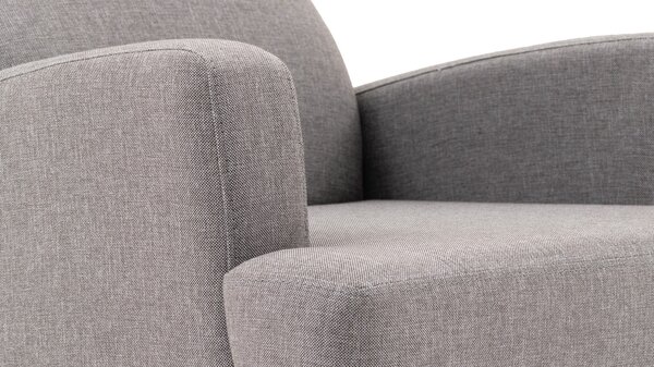 Atelier Del Sofa, Fotoliu Yamac gri deschis 76/87/91 cm