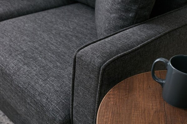Atelier Del Sofa, Fotoliu Zeki antracit 85/90/82 cm