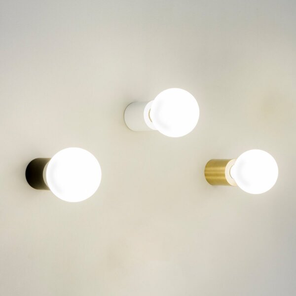 FARO BARCELONA Ten - aplică de perete minimalistă, alb, Alb, Camera de zi / sufragerie, Metal, Modern