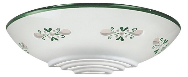 Cremasco Bassano aplică din ceramică, adiacentă, verde, reglabil, Alb, Camera de zi / sufragerie, Ceramică, Casă de țară / Rustic