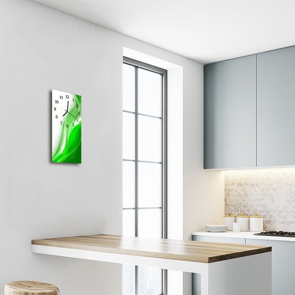 Ceas de perete din sticla vertical Culoare art abstracție