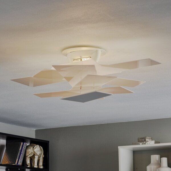 Foscarini Big Bang plafonieră, alb, reglabil, Alb, Camera de zi / sufragerie, Plastic, Design
