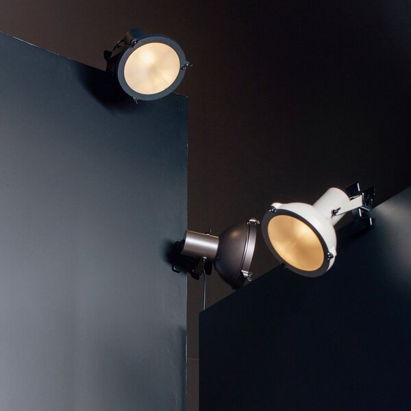 Nemo Projecteur 165 aplice, alb nisip, reglabil, Bej, Camera de zi / sufragerie, Metal, Design industrial, Priză de perete top