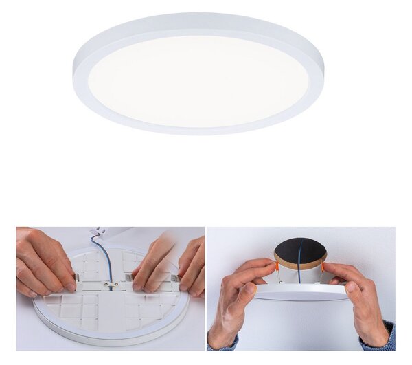 Paulmann panou LED Areo 4000K rotund alb 17,5cm, Alb, Bucătărie, Plastic, Modern