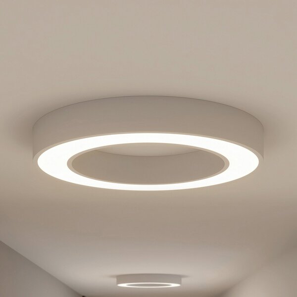 Arcchio Plafonieră LED Sharelyn, Ø 60 cm, albă, dimabilă, reglabil, Alb, Bucătărie, Aluminiu, Modern