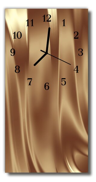 Ceas de perete din sticla vertical Metal aur grafică