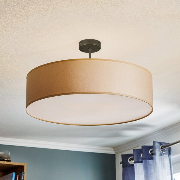 TK Lighting Plachetă Rondo cu distanță, crem Ø 60cm, reglabil, Bej, dormitor, Țesătură / Textil, Modern