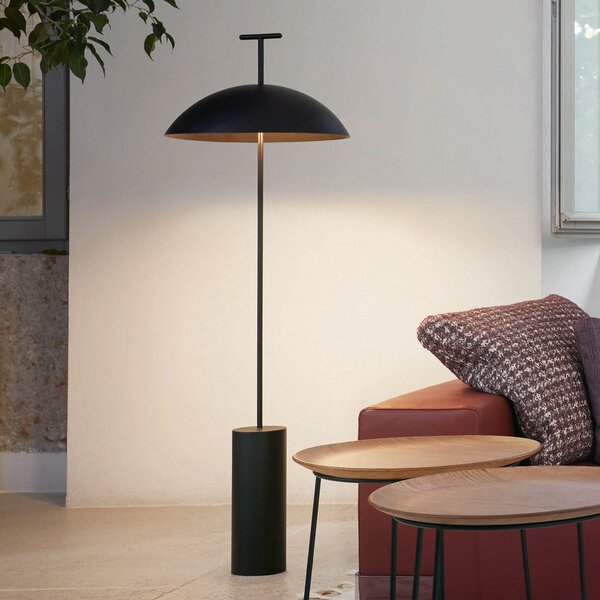 Kartell Geen-A lampă de podea LED, negru, reglabil, Negru, Camera de zi / sufragerie, Metal, Design, Lumină de lectură